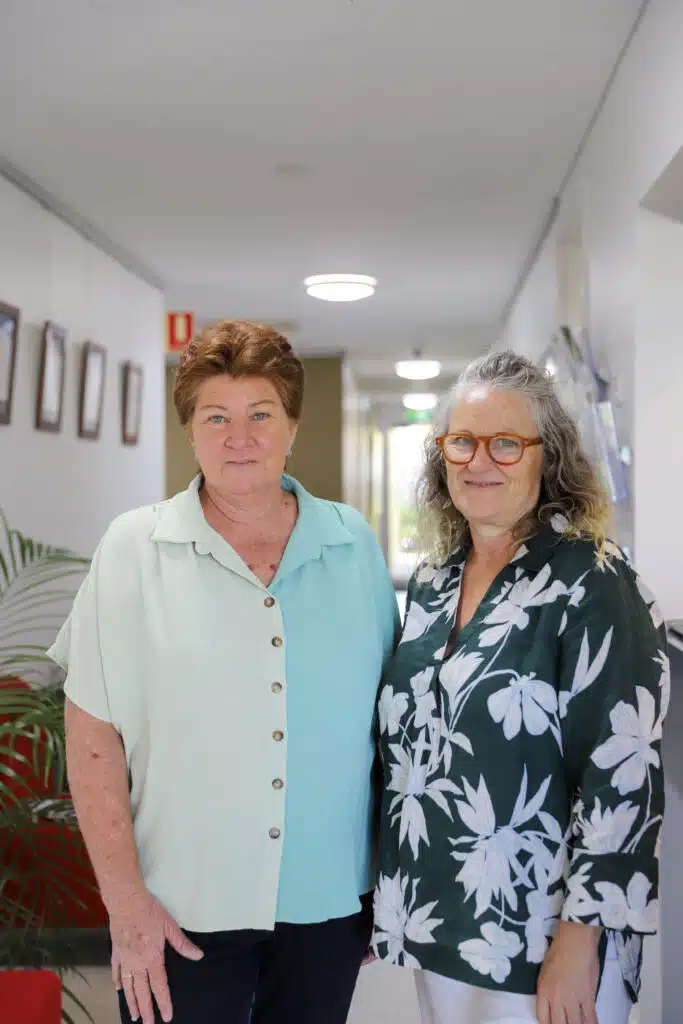 Care Pathways student, Katy Sweedman, and Peta Sue Raymond (GTT).
